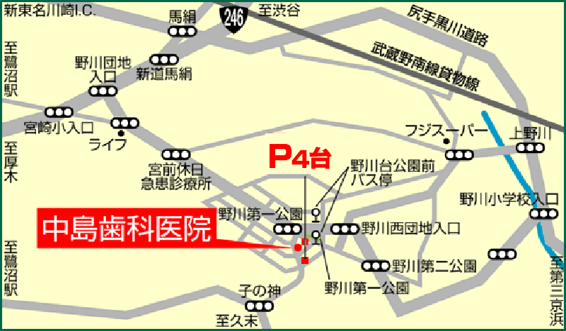 中島歯科医院 周辺地図